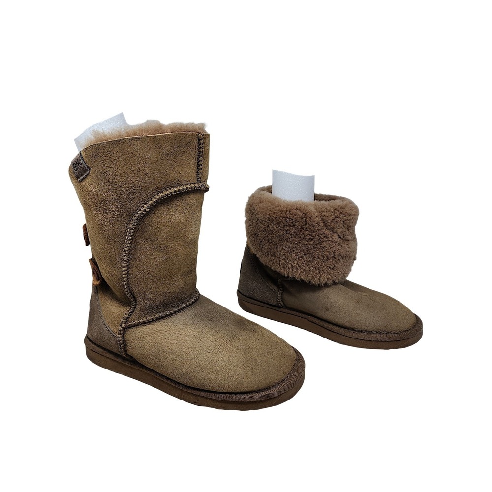 EMU Australia Boots W8 Womens Alba Charlotte Mushroom Brown Sheepskin Shearling